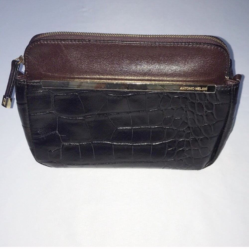 3/$20 Antonio Melani Leather Cosmetic Bag